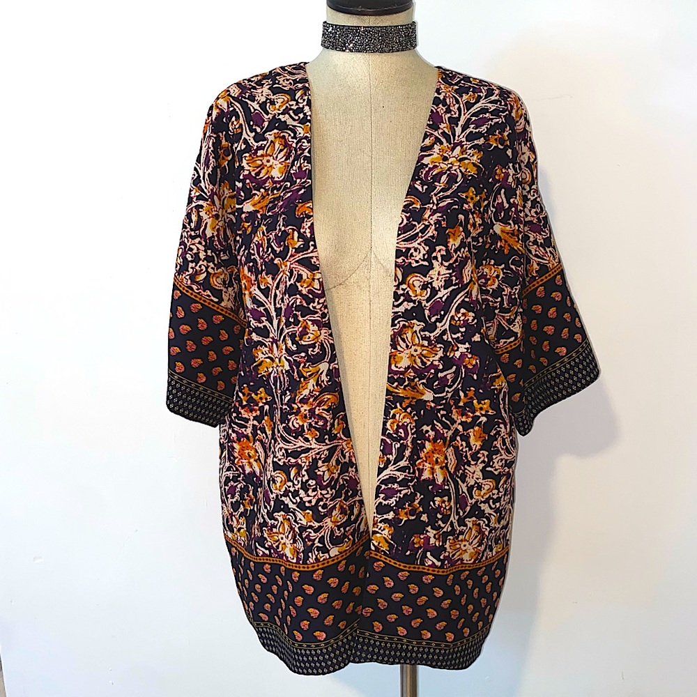 Floral Kimono Style Cover Up